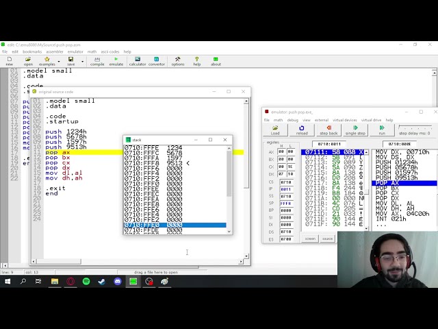 Mikroişlemciler Dersi Konu Anlatımı Bölüm 4 Push, Pop