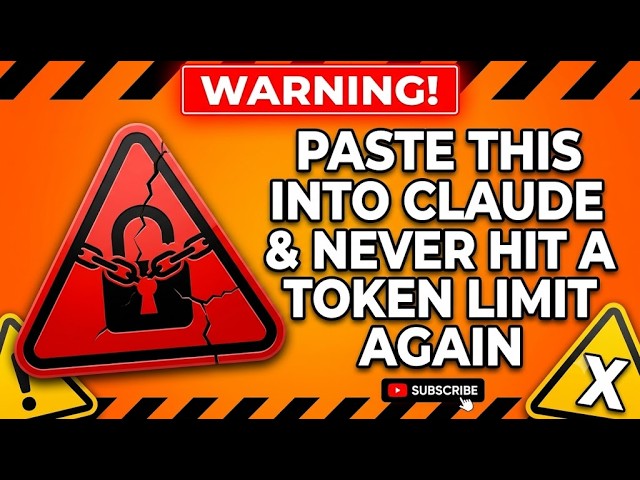 Paste This Into Claude & Never Hit a Token Limit Again