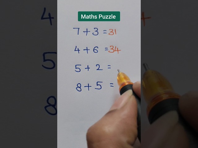 Test Your IQ#shorts#maths#puzzle#iq#braintest#ytshorts#mathematics#education