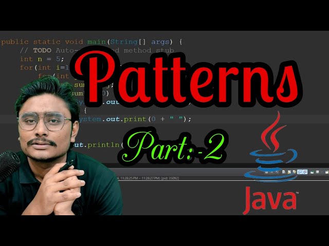 Patterns in java - 2 || Best Patterns Question || By :- Kashyap Bhai