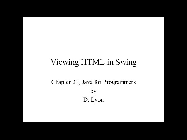 IACTCH21 Viewing Html in Swinghttp://www.inventus.org