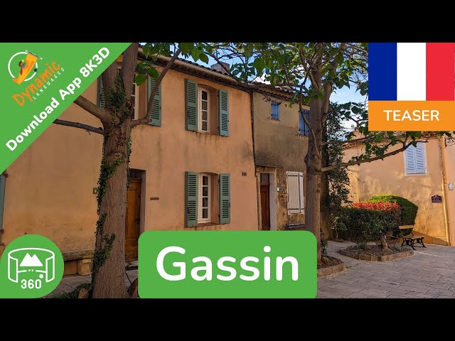 Gassin | Learn French in VR | 360 8K3D Teaser | DYNAMIC LANGUAGES