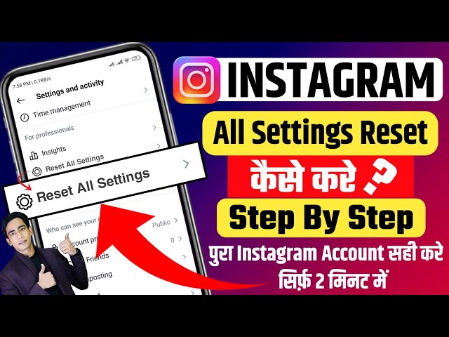 Instagram Setting Reset Kaise Kare | How To Reset Instagram All Settings | Instagram Settings Reset