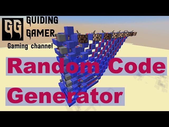 Minecraft Redstone Showcase: Random Code Generator.