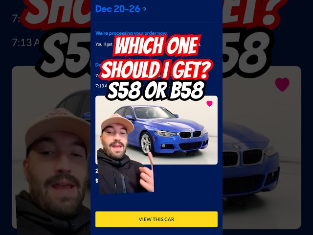 Help me buy my next BMW with @CarMax Do I go S58 or B58?