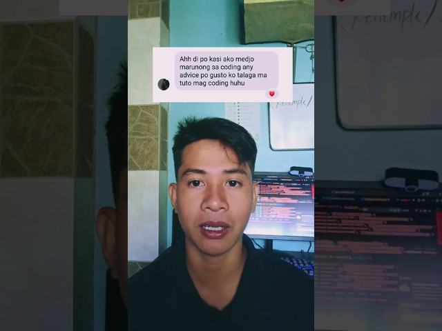 Advice to become programmer 💻 #html #coder #designer #developer #python #tagalog #programmer #coding
