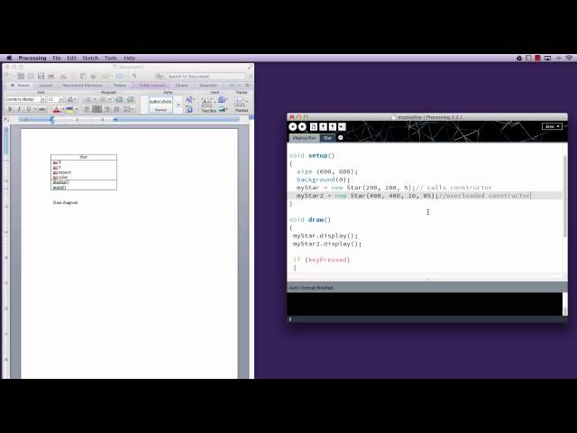 Processing: Overloaded Constructors