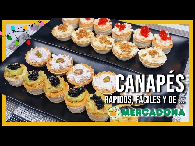 4 quick, cheap canapés made only with ingredients from Mercadona 🎄
