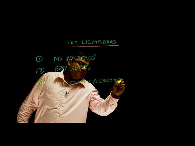 Lightboard lecture recording studio India