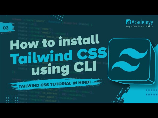 🛠️ Install Tailwind CSS using CLI Step-by-Step | Tailwind CSS Tutorial in Hindi (2025)