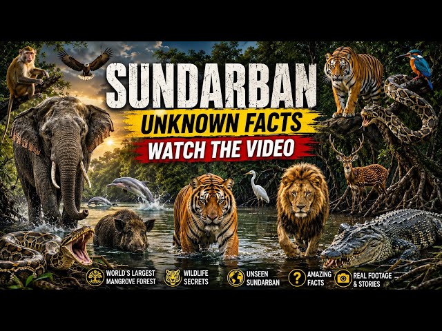 Sundarban video | Sundarbans Unknown Facts That Will Blow Your Mind! 🐅 | Amazing Wildlife Secrets