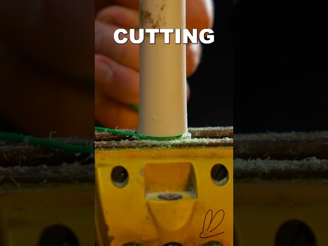 CUTTING PVC PIPE WITH A ROPE 🤯 #handyrabbit #hack #test #pvc