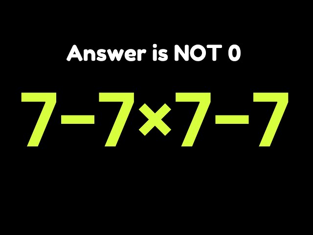 Can You Solve This Simple Math Problem?