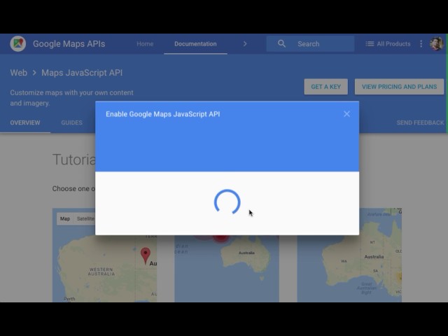 How to create API Key to use Google Map.