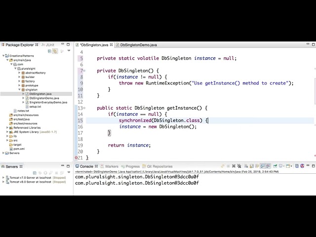 How to implement Thread Safe in Singleton Design Pattern
