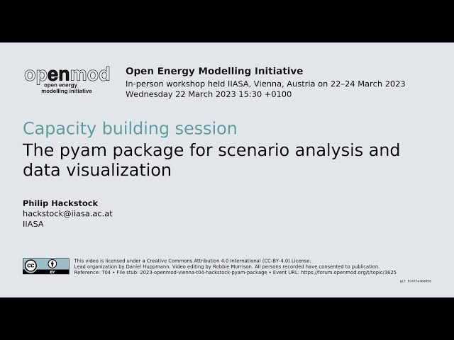 The pyam package for scenario analysis and data visualization