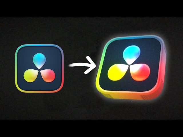 How To Make 3D Icon in 1 Minute (DaVinci Tutorial)