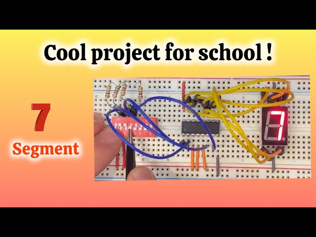 How to build a 7 segment display decoder on breadboard