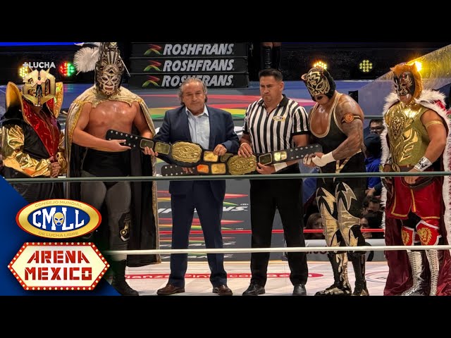 CMLL | Black Tiger y Rugido (c) vs Esfinge y Xelhua 