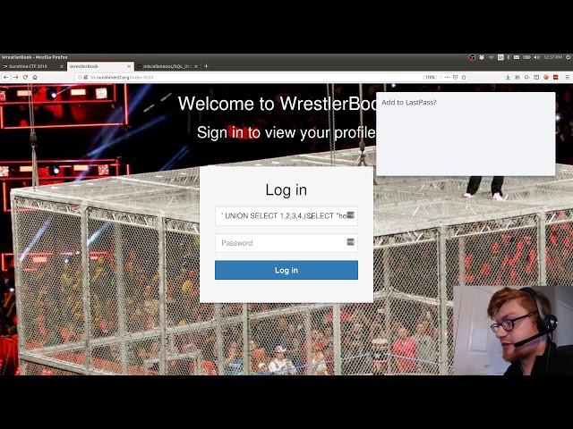 SunshineCTF 2019: Wrestler Book (Explicit SQL Injection)