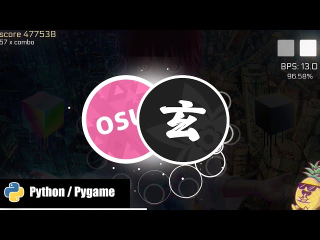 so I made a rhythm game like osu! (Python/Pygame)