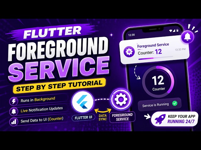 Flutter Foreground Service Tutorial | Run App in Background with Notification (2026) | IT WALA