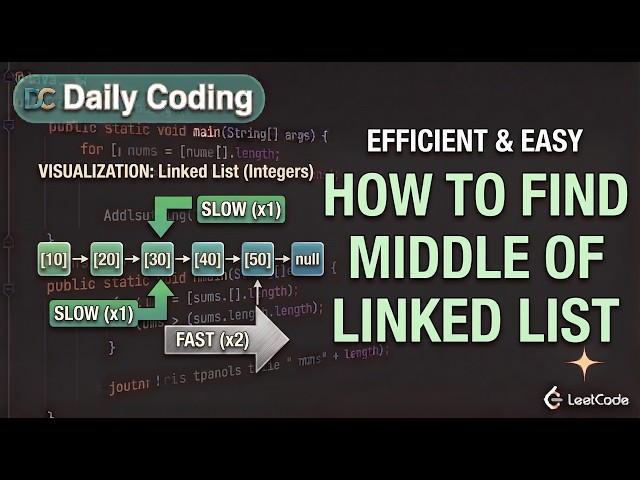How to Find the Middle of a Linked List in $O(N)$ Time! (LeetCode 876)