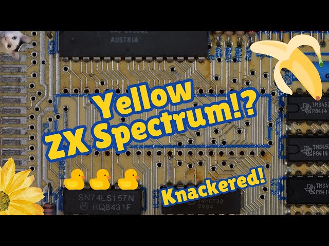 Retro Computer Repair - YELLOW ZX Spectrum! Finally!