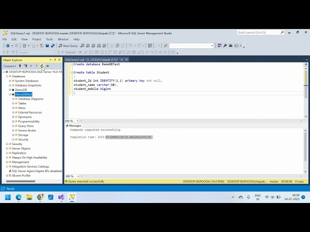 How to insert data into database using sql server and asp.net