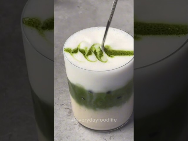Summer Special Cinnamon Matcha Latte | #shortsfeed #shorts #cinnamon #matcha #asmr #asmrsounds