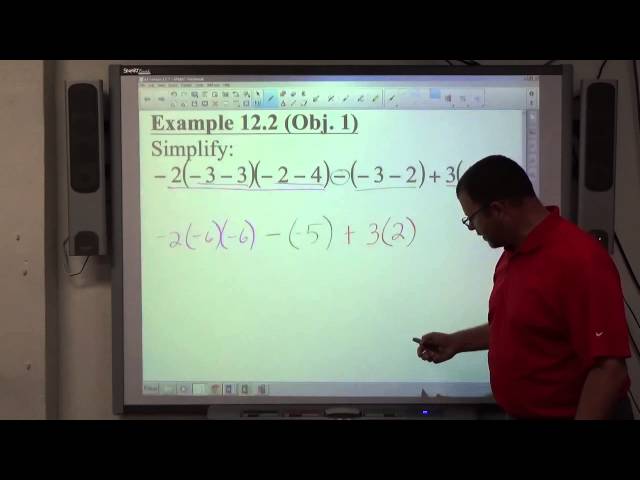 Algebra I Example 12.2