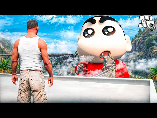 Franklin & Shinchan Found a Stairway to Shinchan’s Mouth 😱 | GTA 5 Malayalam Story