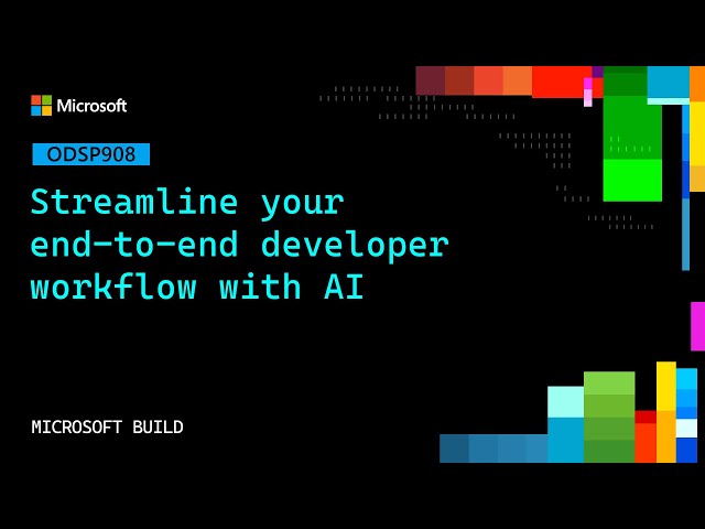 Streamline your end-to-end developer workflow with AI | ODSP908