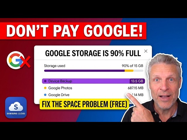Don't Pay Google! Clean Storage & Use Free Samsung Cloud Backup