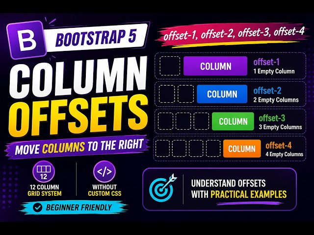 Bootstrap 5 Column Offsets Tutorial | Complete Beginner Guide
