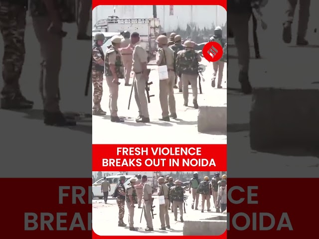 Noida ERUPTS Again—Stone Pelting Chaos in Noida Phase 2 | Noida Protests