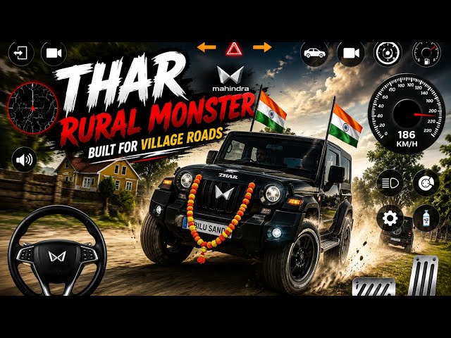 Modified Mahindra Thar Games:Indian Red Thar (Gadi Wala Games) Car Game Android Game - #2025