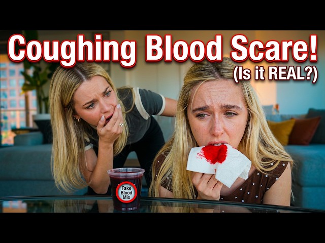 COUGHING UP BLOOD PRANK ON MY SISTER!!