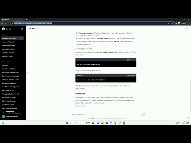 how to throw exception in python