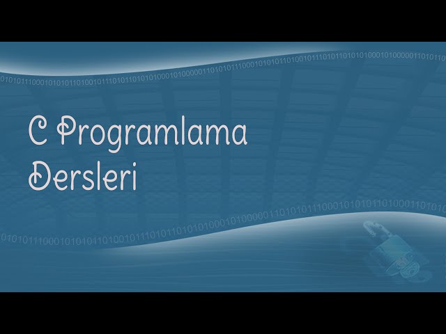 1- (Temel Kavramlar) C Programlama Dersleri 1