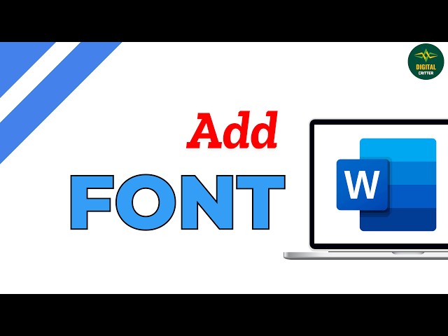 How to Add a Font in Microsoft Word