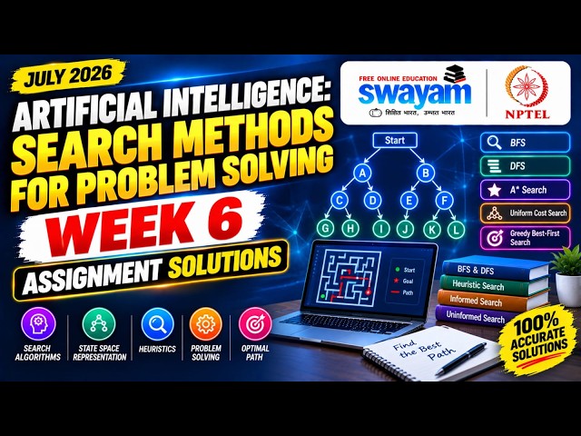 Artificial Intelligence: Search Methods for Problem Solving Week 6 Assignment Answer 2026 NPTEL July