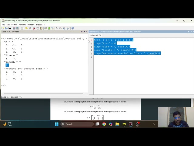 Matrix Properties Solving System of Linear Equations Examples