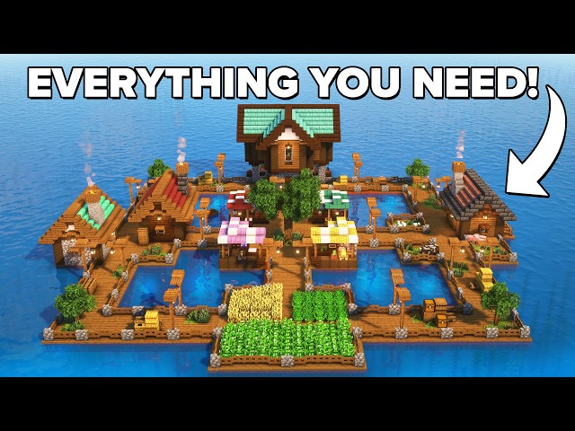 Minecraft: How to build a Floating Survival City | Tutorial🏠