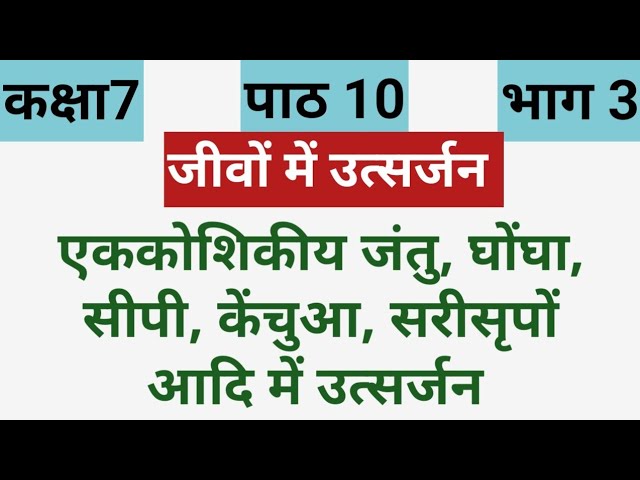 Excretion in Other Animals | Snail, Mussel, Earthworm, Reptile Excretion | UP Board Class 8 Scien...