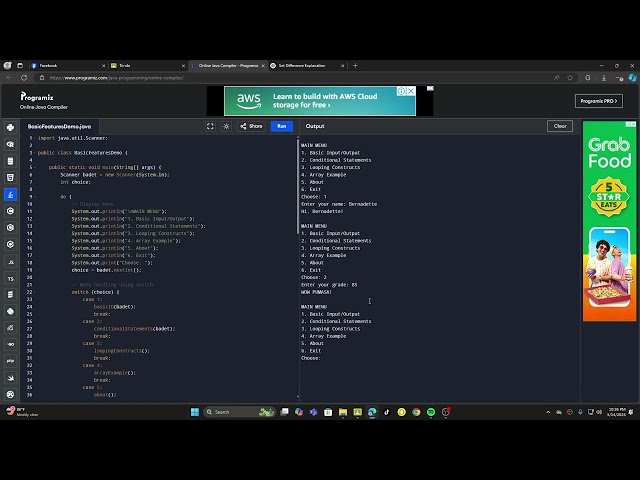 Basic Java features