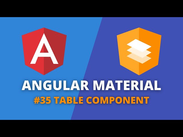 Angular Material #35 - Table Component