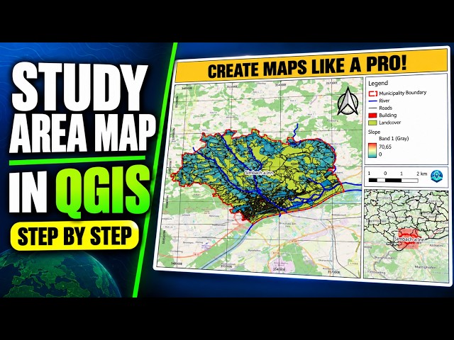How to Create Your First Professional Map Layout in QGIS | Step-by-Step Tutorial for Beginners