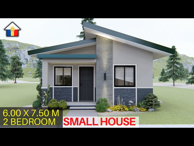 SIMPLE HOUSE DESIGN CONCEPT (45 sqm) / 2 BEDROOMS