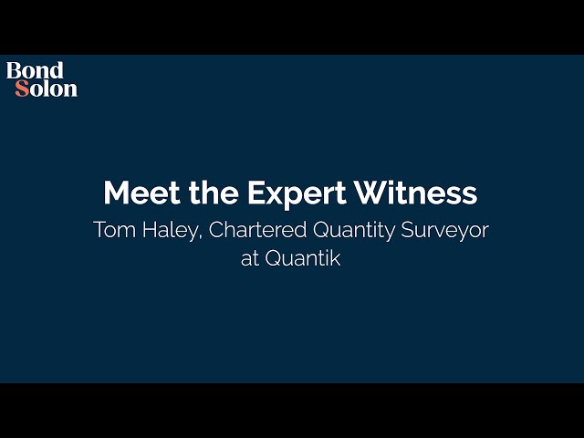 Meet the Expert Witness: Tom Haley
